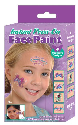 Fan Stamp Pretty Bugs Press-on Face and Body Paint Kit