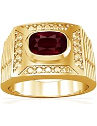 18K Yellow Gold Cushion Cut Ruby Solitaire Ring (GIA Certificate)