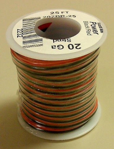 20AWG Red & Black Bonded Speaker Wire 25' Roll