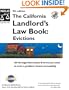 The California Landlord's Law Book: Evictions (California Landlord's Law Book Vol 2 : Evictions)