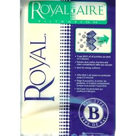 Genuine Royal Metal Upright Type B Vacuum Bags 3-671075-001 by Royal