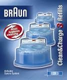 Braun CCR3 Clean & Charge 3 refill cartridge pack
