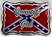 COUNTRY GIRL RED  BELT BUCKLE,WITH REBEL FLAG