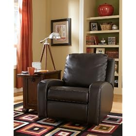 San Marco Chocolate Glider Rocker Recliner by Ashley