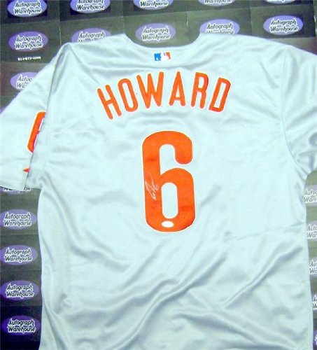 Ryan Howard Autographed/Hand Signed Baseball Jersey (Philadelphia Phillies) JSA