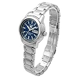 【日本製逆輸入モデル】SEIKO 5 セイコーファイブ 自動巻き手巻き式腕時計 デイデイトカレンダー搭載 ネイビー文字盤 レディース ウォッチ SYMG25K1
