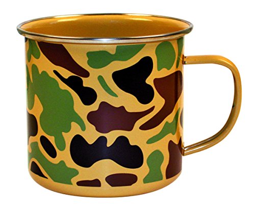 Gift Republic Camo Enamel Mug, Multi-Color
