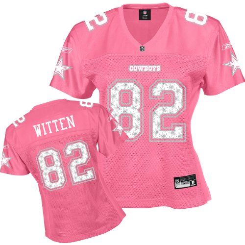 Reebok Dallas Cowboys Jason Witten Women's Star Struck Pink Fashion Jersey Extra Large