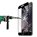3D Full Screen Protectors For Iphone 6 6s By DBPOWER,3D Curve fit,Stainless Steel Edge,0.15MM,9H Tempered Glass, Full Coverage,HD Clear[3D Touch Compatible]-Black