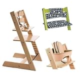 Stokke Tripp Trapp High Chair, Cushion and Baby Rail