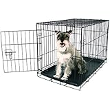Carlson Secure and Compact Single Door Metal Dog Crate, Medium