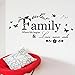 Ussore Wall Sticker Family Flower Butterfly Art Vinyl Quote Art For Kids Home Living Room House Bedroom Bathroom Kitchen Office Home Decoration