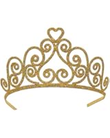 Beistle 60641-GD Gold Glittered Metal Tiara