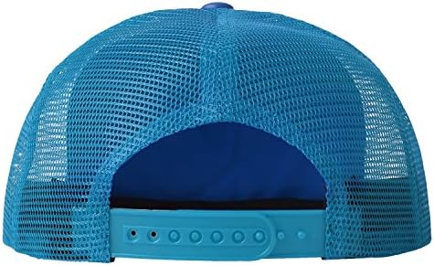 U1TO Hipster Hip-Hop PU Quilted Mesh Snapback Hat Cap BLUE