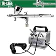 IWATA HI-LINE HP-CH AIRBRUSHING SYSTEM WITH SILVER JET AIR COMPRESSOR