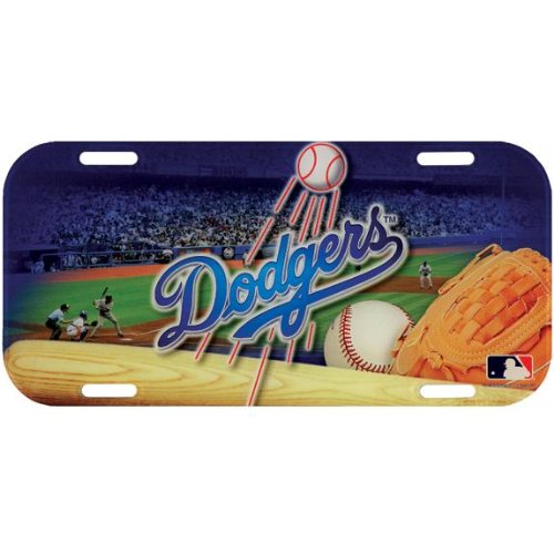 Los Angeles Dodgers - Field High Def License Plate MLB Pro Baseball