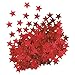 Metallic Red Star Confetti