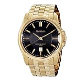 Armitron Mens 204662BKGP Gold-Tone Stainless-S