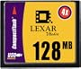 Lexar Media 128 MB CompactFlash Digital 4X ( CF128-231 )