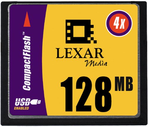 Lexar Media 128 MB CompactFlash Digital 4X ( CF128-231 )