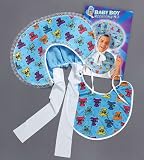 Home & Leisure Online (Fancy Dress) Blue Baby Boy Bonnet & Bib Fancy Dress Set Kit Home & Leisure Online (Fancy Dress) Blue Baby Boy Bonnet & Bib Fancy Dress Set Kit