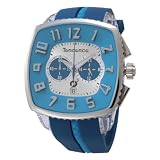 [テンデンス]Tendence 腕時計 スクエア ガリバー クロノ 青シルバー文字盤×シルバーインデックス 10ATM 47mm 02086004 メンズ 【並行輸入品】