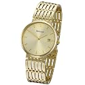 Accurist Gents 9ct Gold Bracelet Watch .