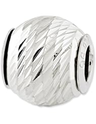 Sterling Silver Reflections Diamond cut Bead