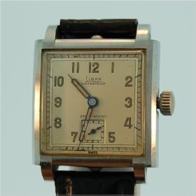 Vintage Antique watch: Liban Waterproof St.Steel, Manual, 1940's by Liban