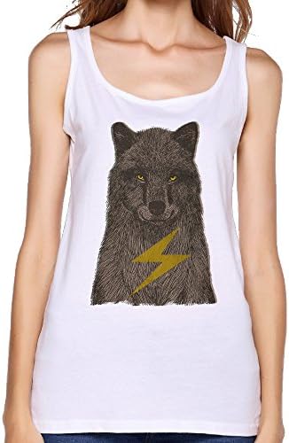 Womens Flash Wolf Logo Cool Design Art Cartoon Tank Top Shirt