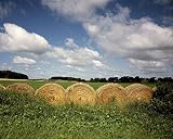 Hay Rolls, Rural America Farmland Photograph - Beautiful 16