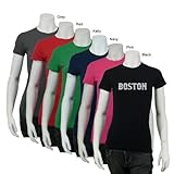 Women's NAVY Boston Shirt Medium - Created using popular Boston Neighborhoods
