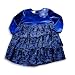 Jumpers - Toddler Girls Long Sleeve Velour Dress, Navy