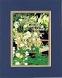 Beautiful and Inspiring 8 x 10 Inches Frame able Inspirational Floral Note Card (Let Not Your Heart Be Troubled . . . ) on Double Beveled Matting