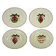 Christopher Radko Ornament Appetizer Plate Set of 4