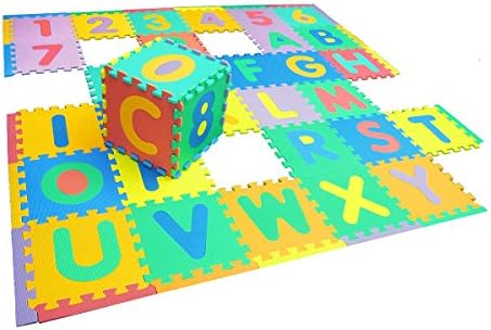 Smartots Deluxe Alphabet and Number Mat, 6' x 6'