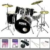 JAZZWALK 入門用ドラムセット+消音パット付き JWD-11 /ブラック(9707061201)