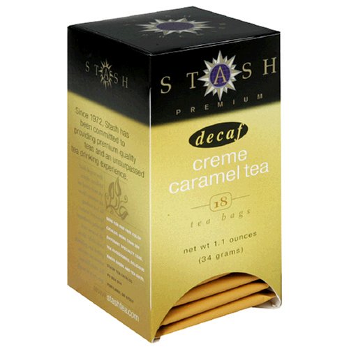 Stash Premium Decaf Creme Caramel Tea, Tea Bags, 18-Count Boxes (Pack of 6) by Stash