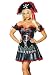 Sale Pirate Costume Captain Jackie Women's 3 Piece Set Dress Apron and Hat Size M 8 10