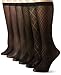 Anne Klein Women's Classic Diamonds Trouser Sock 6-Pack