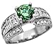 1.50ct Green Round Diamond Engagement Ring Vintage 1.50ct Green Round Diamond Engagement Ring Vintage