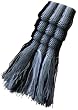 Handmade Pure Cotton Artisan Scarf - Gray Elegant Blend (100% Hand-crocheted/extra Long) Handmade Pure Cotton Artisan Scarf - Gray Elegant Blend (100% Hand-crocheted/extra Long)