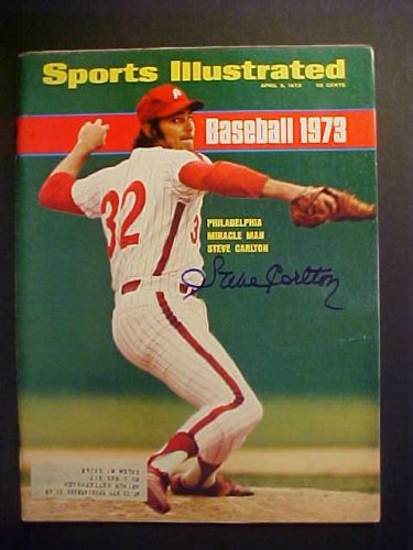 Steve Carlton Philadelphia Phillies Autographed April 9, 1973 Sports Illustrated Magazine