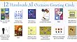 Paper Magic Handmade All Occasion Greeting Cards Set of 12
