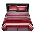 Home Stripe Comforter Set - Red