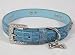 Beautiful faux crocodile design on a genuine leather collar accented with swarovski crystals