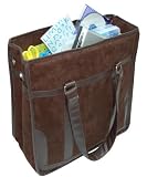 Creative Options 700-340 Soft-Sided Ultra-Suede Digital-Scrapbooking Tote, Chocolate