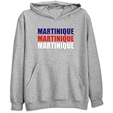 Sweatshirt Heather Gray  Triple Color Martinique  Country