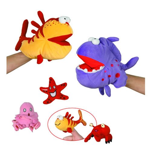 Childrens Toyshop  Toys : Fish Puppet Set