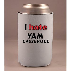 Custom Beverage Can Bottle Cover (Coolie) with I Hate Yam casserole by 